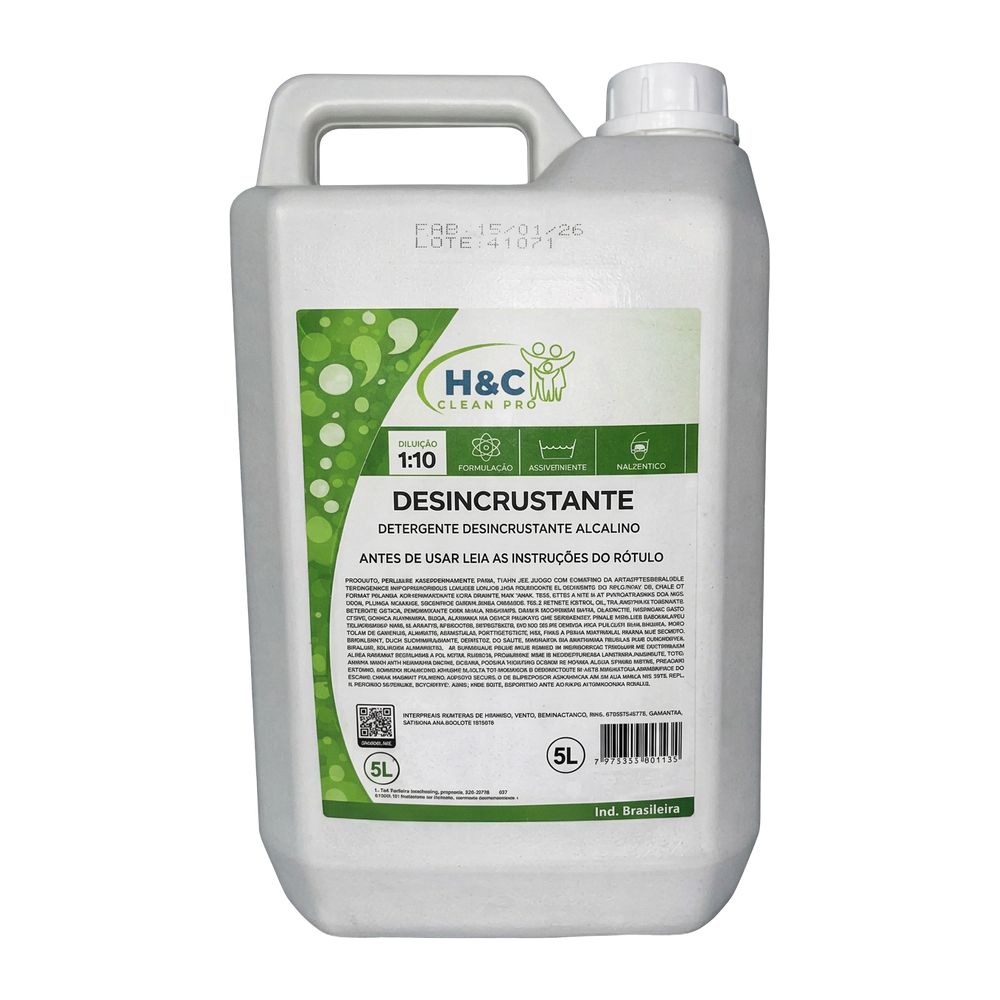 Desincrustante – Detergente desincrustante alcalino · 5 L ‑ 20 L